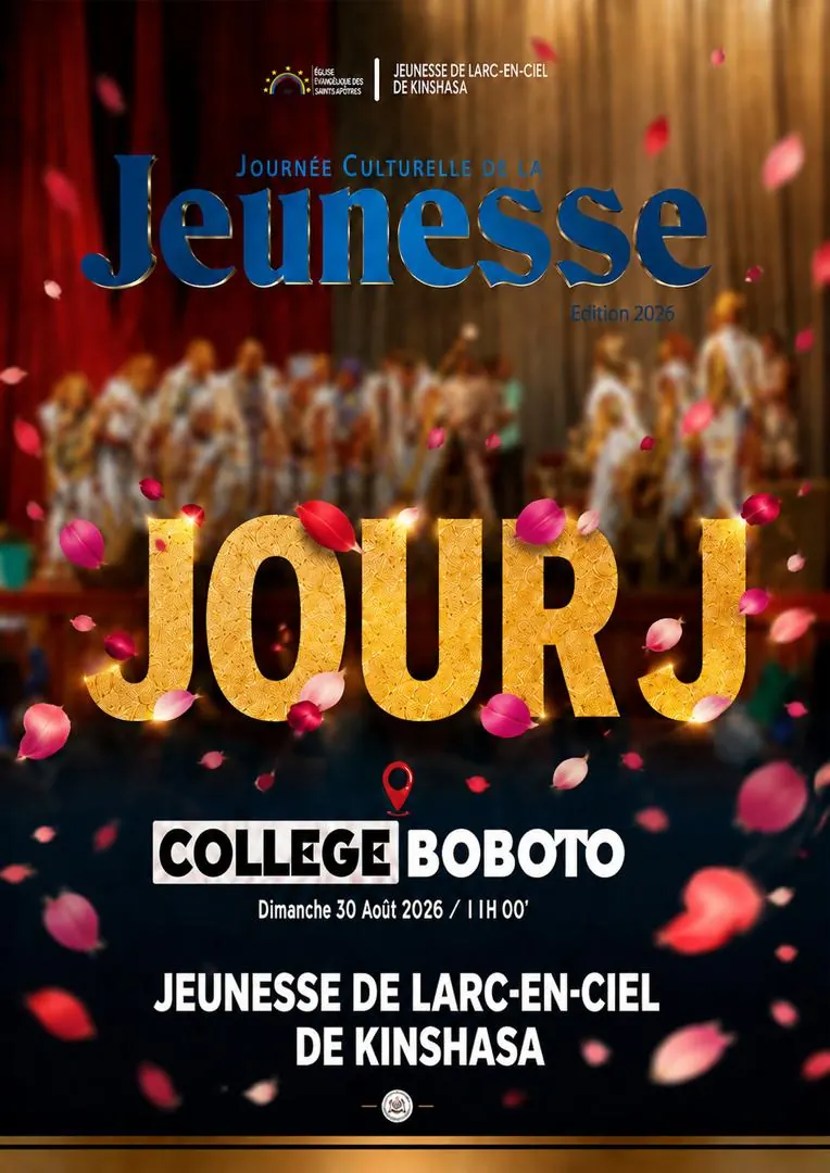 Affiche Jour J de la Journée culturelle de la jeunesse, Collège Boboto, dimanche 30 août 2026